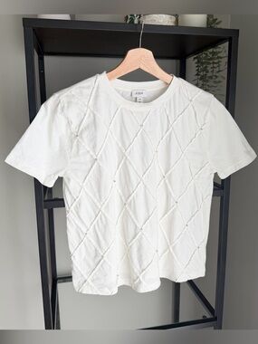 J. Crew Jewel Embellished Tee Shirt